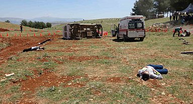 Nefes kesen UMKE Tatbikatı yapıldı