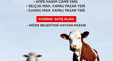 Niğde'de kurban kesim alanları belirlendi
