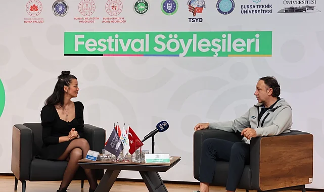 Orhun Ene spor söyleşı̇lerı̇'nde gençlerle buluştu