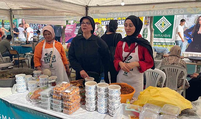 Osmaniye Lezzet Festivali'ne hanım eli değdi