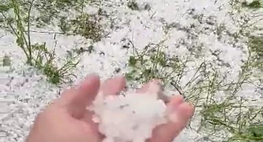 Osmaniye'de dolu yağışı etkili oldu