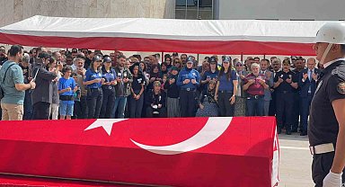 Osmaniye'de kalp krizi sonucu vefat eden polis memuru için tören düzenlendi