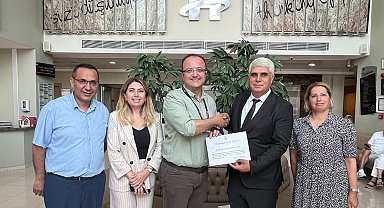 Özel Lokman Hekim Esnaf Hastanesi'ne teşekkür belgesi