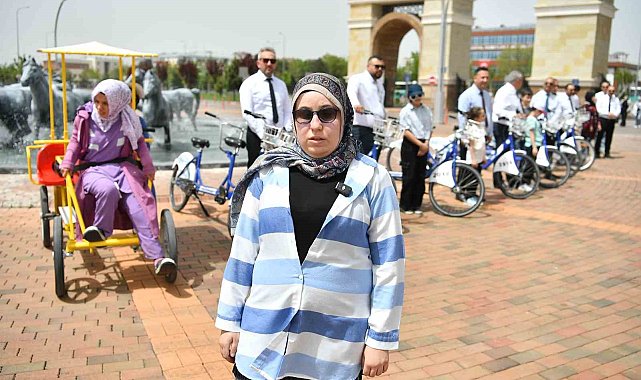 Özel vatandaşlar, ilk kez bisiklet sürdü