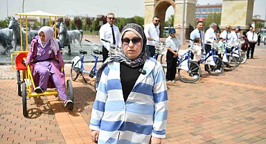 Özel vatandaşlar, ilk kez bisiklet sürdü