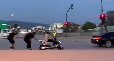 Patenli gençlerin tehlikeli yolculuğu kamerada