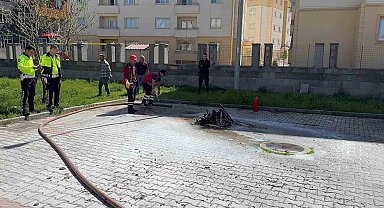 Patnos'ta Emniyet Müdürlüğü'nde yangın tatbikatı