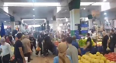 Pazarcı esnafı tarafından kızının yanında darp edildi