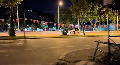 Polis ekiplerini gören alkollü sürücünün kaçma anı kamerada
