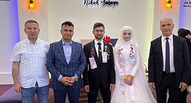 "Evlenecek gençlerin desteklenmesi" Projesi kapsamında 375'nci çift mutluluğa "evet" dedi