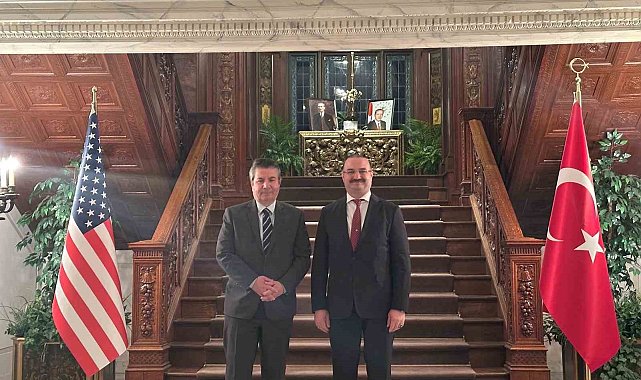 Rektör Hacımüftüoğlu'nun ABD ziyaretindeki ilk durağı Türkiye Büyükelçiliği oldu