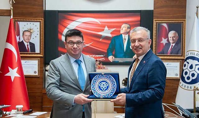 Rektör Levent, Azerbaycan Kars Başkonsolosu Zamin Aliyev'i ağırladı