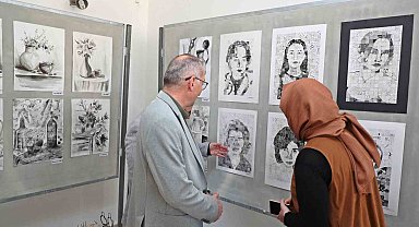 Resim bölümü öğrencilerinden ilk sergi heyecanı