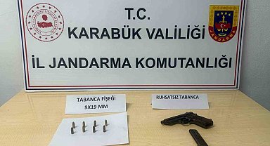 Ruhsatsız silahla yakalanan şahıs tutuklandı