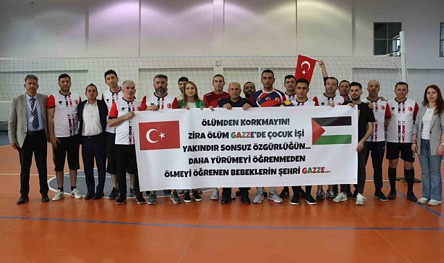 Sağlıkçılardan 'Filistin' hassasiyeti