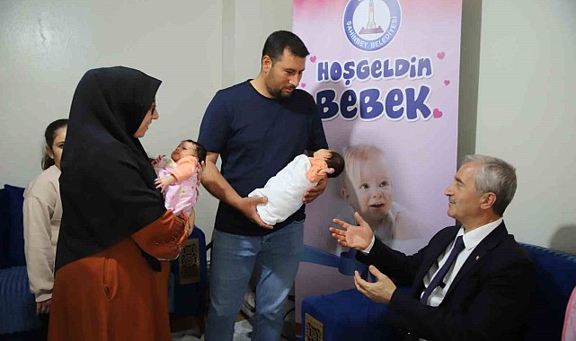 Şahinbey Belediyesi'nden ikiz bebek sahibi aileye destek