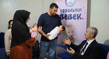 Şahinbey Belediyesi'nden ikiz bebek sahibi aileye destek