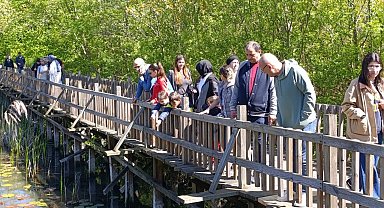 Saklı cennet Acarlar Longozu, hafta sonu ziyaretçi akınına uğradı