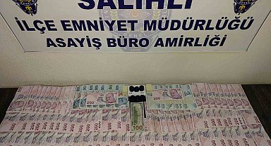Salihli'de aranan şahıslar kumar oynarken yakaladı