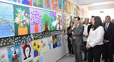 Salihli'de özel öğrencilerden özel sergi