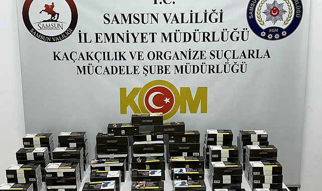 Samsun'da kaçak makaron operasyonu: 18 bin adet makaron ele geçirildi