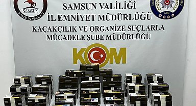 Samsun'da kaçak makaron operasyonu: 18 bin adet makaron ele geçirildi