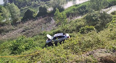 Samsun'da otomobil şarampole uçtu: 2 yaralı