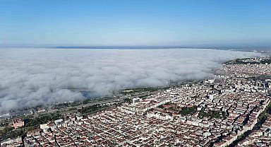 Samsun'da sis denizi: Karadeniz görünmez oldu