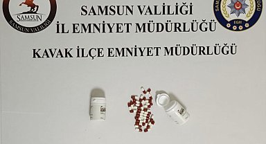 Samsun'da uyuşturucu hapla yakalanan şüpheli tutuklandı
