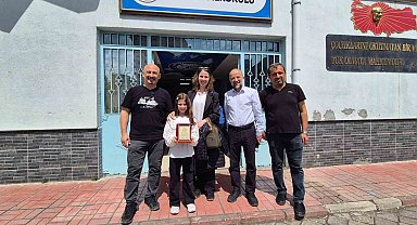 Samsunlu minik ressam dünya birincisi oldu