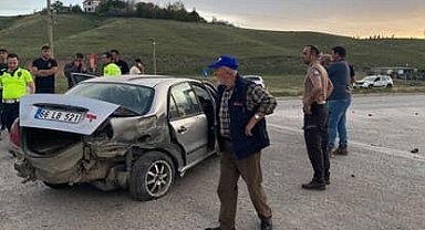 Sarıkaya'da iki araç çarpıştı: 1 yaralı