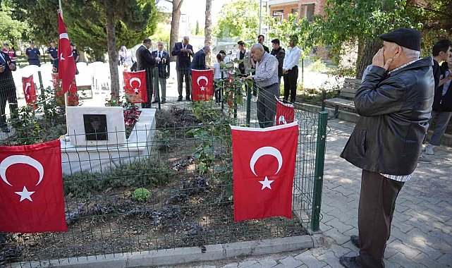 Şehidinin adının verildiği okul öğrencilerinden şehide vefa