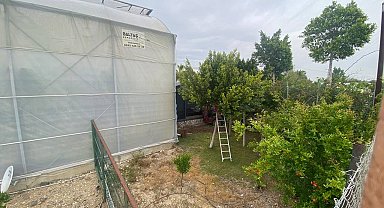 Serik'te kamyonet seraya daldı: 1 yaralı