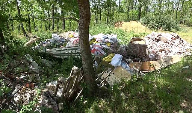 Şile'de ormanlık alanlar çöpten geçilmiyor