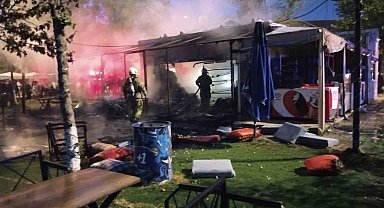 Silivri'de kafe alevlere teslim oldu: Faciadan dönüldü