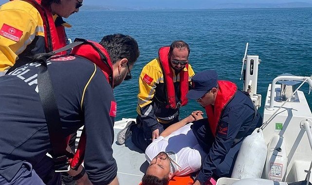 Sinop'ta denizde tatbikat