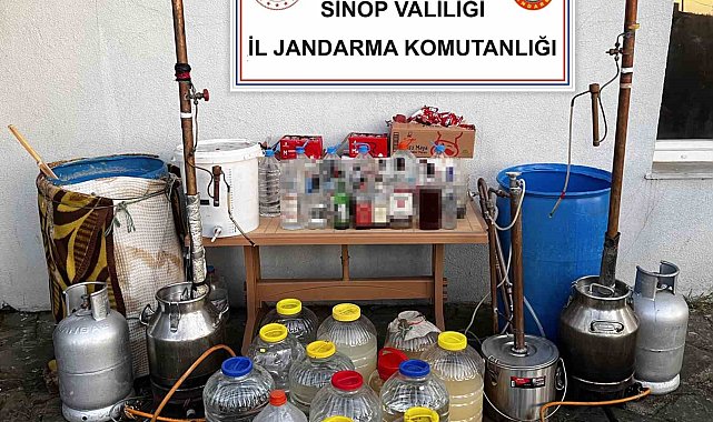 Sinop'ta kaçak alkol operasyonu: 3 gözaltı