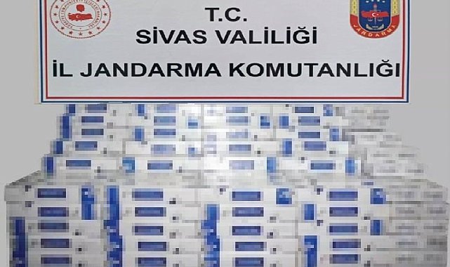 Sivas'ta binlerce bandrolsüz sigara ele geçirildi