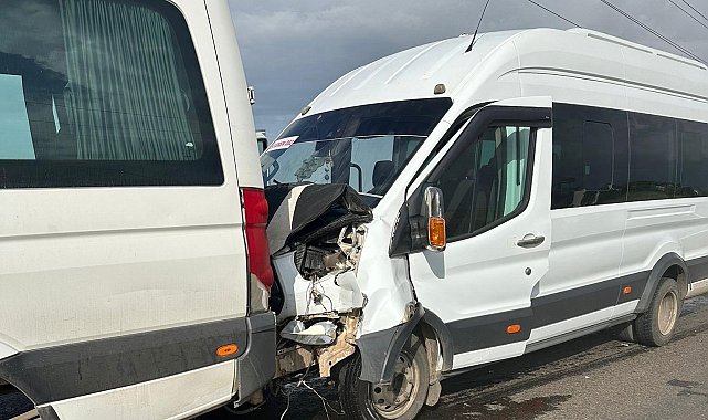 Siverek'te öğretmen servisleri kaza yaptı: 28 yaralı