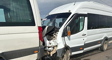 Siverek'te öğretmen servisleri kaza yaptı: 28 yaralı