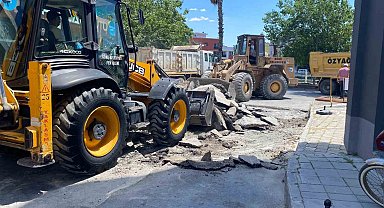 Söke'de yol yenileme çalışmaları devam ediyor
