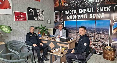 Soma İlçe Emniyet Müdürü Er'den muhtarlara ziyaret