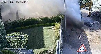 Su borusu bomba gibi patladı, site savaş alanına döndü