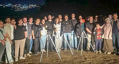 SUBÜ'lü öğrenciler, Eta Aquarid meteor yağmurunu gözlemledi