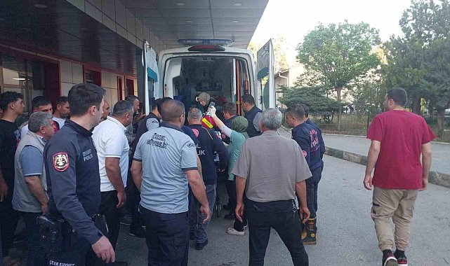 Sulama kanalı düşen çocuğu annesi kurtardı