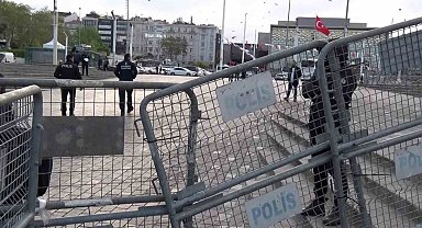 Taksim Meydanı ve İstiklal Caddesi'ne çıkan yollarda 1 Mayıs tedbirleri
