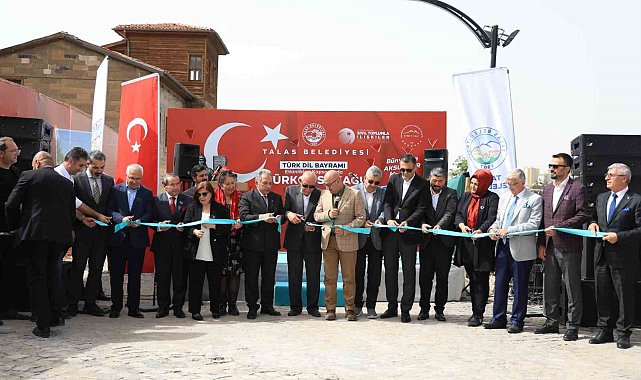 Talas'ta Türkçe Sokağı açıldı