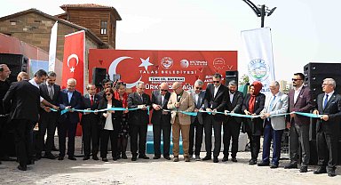 Talas'ta Türkçe Sokağı açıldı