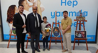 Tavşanlı'da çocukların hayal gücü sergiye yansıdı