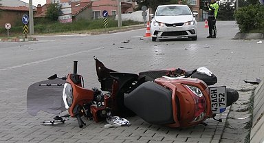 Tavşanlı'da trafik kazası, 1 yaralı